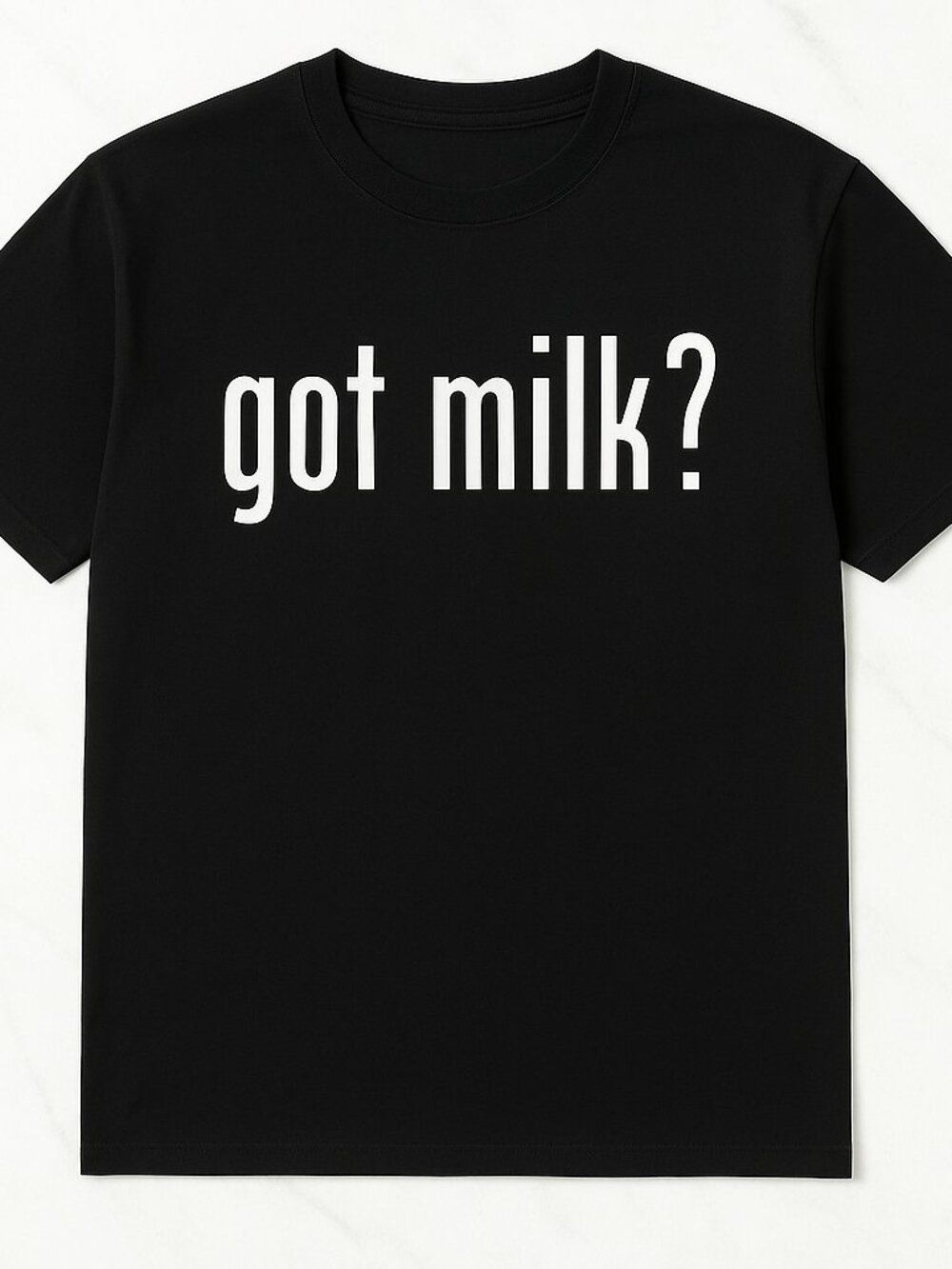 Got Milk Slogan Graphic Tee Black Retro 90s Funny Unisex Statement T-Shirt